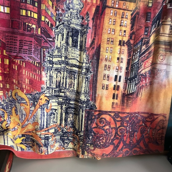 Alia Y2K Colorful Cityscape Short Sleeve Tee M - Picture 8 of 14